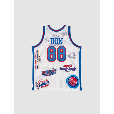 Баскетбольная Джерси NBA Big Sean X Detroit Pistons №88 Don Heinkel "White" фото № 2 Баскетбольная Джерси NBA Big Sean X Detroit Pistons №88 Don Heinkel "White" фото № 2