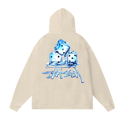 Худи Stussy Ice Cubes "Cream" фото № 2