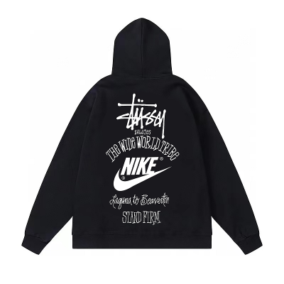 Худи Stussy X Nike The Wide World Tribe "Black" фото № 2