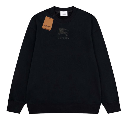 Свитшот Burberry Frontside Gray Print Warrior On The Horse "Black"