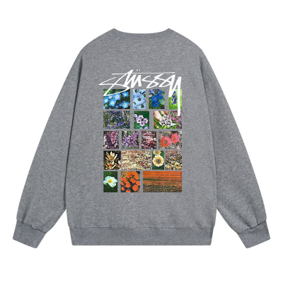 Свитшот Stussy Photos Of Flowers "Dark Gray" фото № 2 Свитшот Stussy Photos Of Flowers "Dark Gray" фото № 2