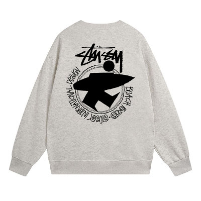 Свитшот Stussy Beach Boots Stussy International Design "Light Gray" фото № 2