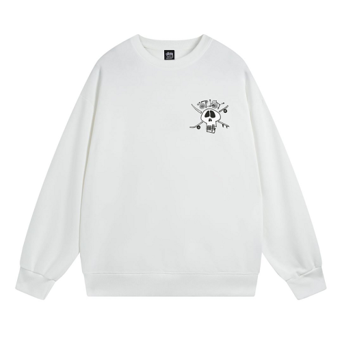 Свитшот Stussy Skull And Crossed Swords "White"