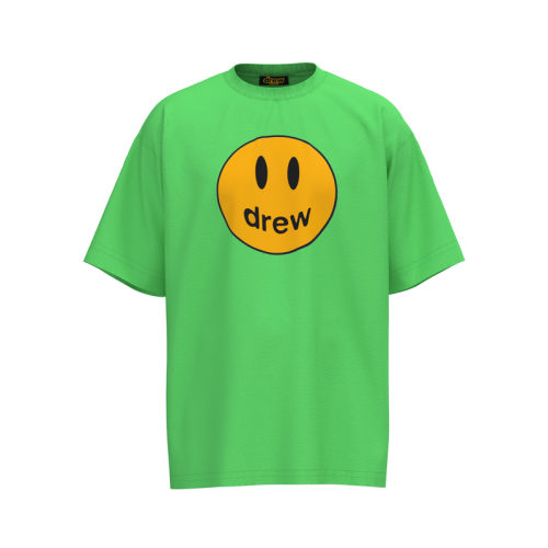 Футболка Drew House Big Smiley Face "Green/Yellow"