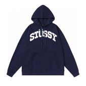 Худи Stussy With Large Text Logo In The Center "Blue"