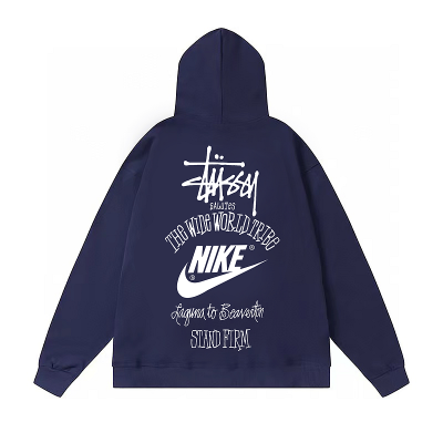 Худи Stussy X Nike The Wide World Tribe "Blue" фото № 2