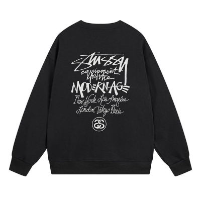Свитшот Stussy Letter In Illegible Handwriting "Black" фото № 2