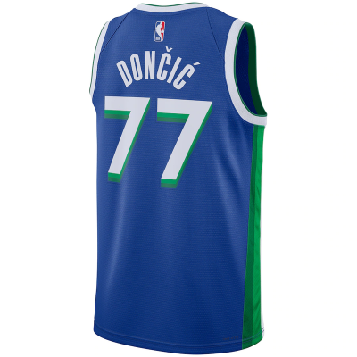 Баскетбольная Джерси Nike Dallas Mavericks 2023 №77 Luka Doncic "Blue" фото № 2