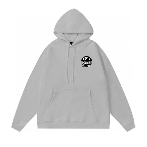 Худи Stussy With Print - Billiard Ball Number 8 "Gray"