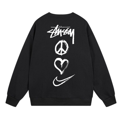 Свитшот Stussy Peace Love Nike "Black" фото № 2 Свитшот Stussy Peace Love Nike "Black" фото № 2