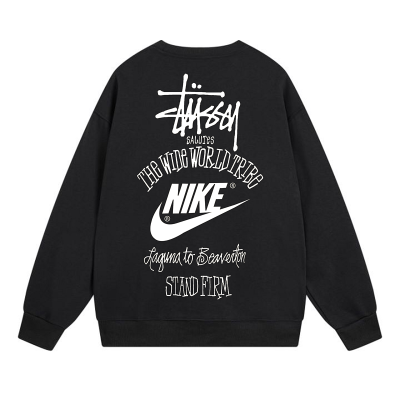Свитшот Stussy Nike The Wide World Trible "Black" фото № 2