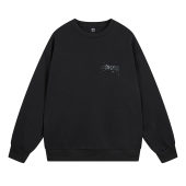 Свитшот Stussy Print Silver Brand Logo "Black"