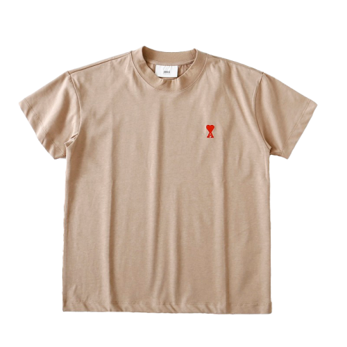 Футболка Amiri Little Heart "Beige"