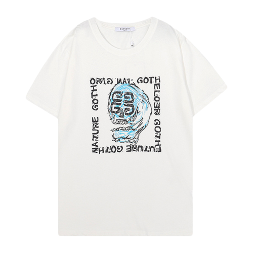 Футболка Givenchy Skull With Symbols "White"