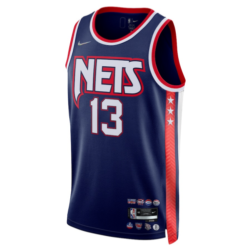 Баскетбольная Джерси Nike X NBA Brooklyn Nets 21-22 №13 James Harden "Blue"