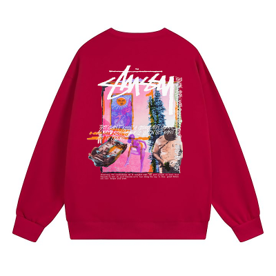 Свитшот Stussy Pink Abstract Room "Red" фото № 2