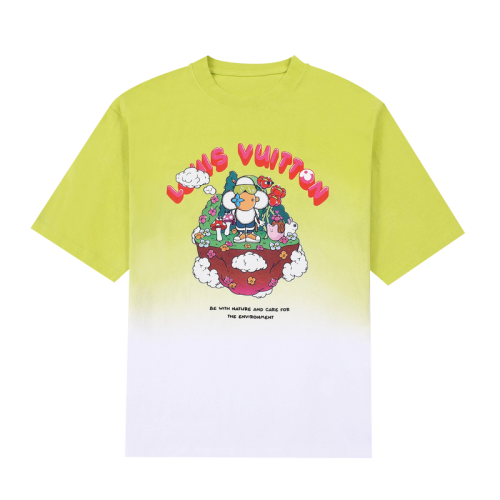 Футболка Louis Vuitton Сare for nature "Green"