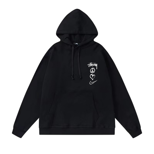 Худи Stussy X Nike Three Emblems "Black"