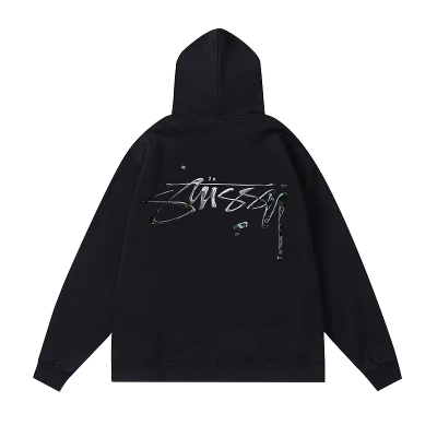 Худи Stussy With A Text Brand Logo "Black" фото № 2
