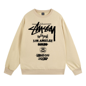 Свитшот Stussy Print List Of Cities "Beige"