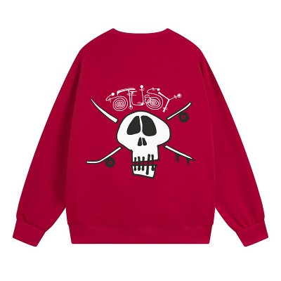 Свитшот Stussy Skull And Crossed Swords "Red" фото № 2 Свитшот Stussy Skull And Crossed Swords "Red" фото № 2
