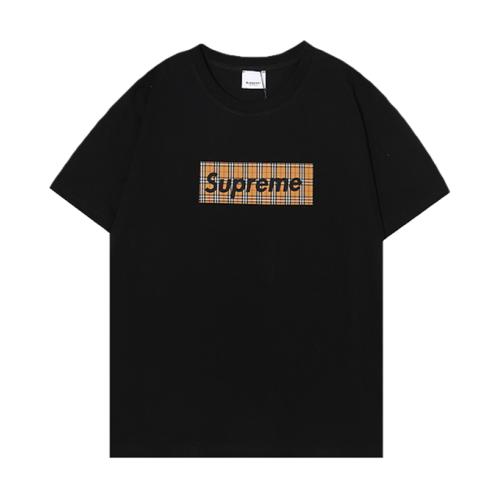 Футболка Burberry Together With Supreme "Black"