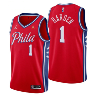 Баскетбольная Джерси NBA Philadelphia 76ers 21-22 №1 James Harden "Red"