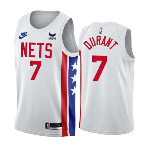 Баскетбольная Джерси Nike Brooklyn Nets 22-23 №7 Kevin Durant "White"