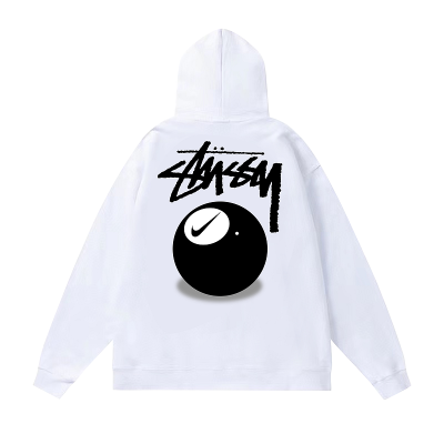 Худи Stussy Black Ball With Check Mark "White" фото № 2