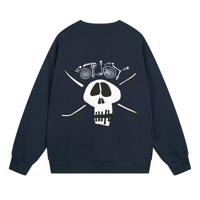 Свитшот Stussy Skull And Crossed Swords "Blue" фото № 2 Свитшот Stussy Skull And Crossed Swords "Blue" фото № 2