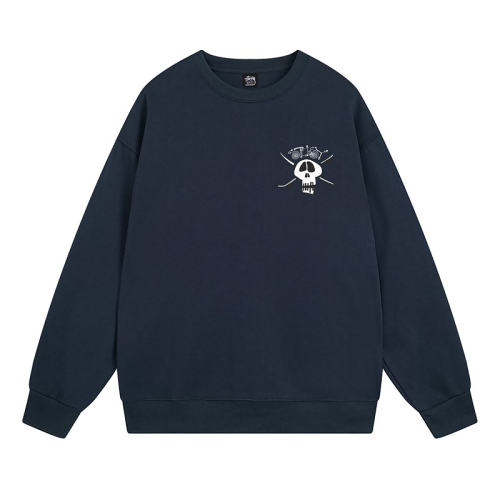 Свитшот Stussy Skull And Crossed Swords "Blue"