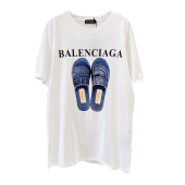 Футболка Balenciaga Picture of Shoes "White"