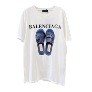 Футболка Balenciaga Picture of Shoes "White"