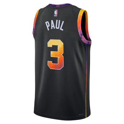 Баскетбольная Джерси NBA Phoenix Suns 22-23 №3 Chris Paul "Black" фото № 2