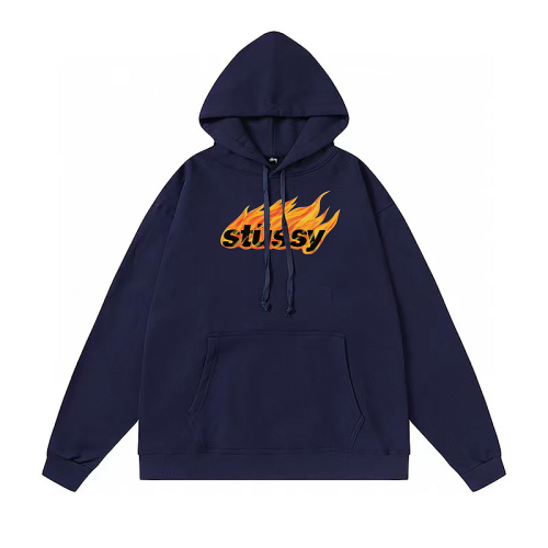 Худи Stussy The Logo Is On Fire "Blue"