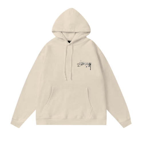 Худи Stussy With A Text Brand Logo "Beige"