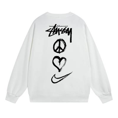 Свитшот Stussy Peace Love Nike "White" фото № 2 Свитшот Stussy Peace Love Nike "White" фото № 2