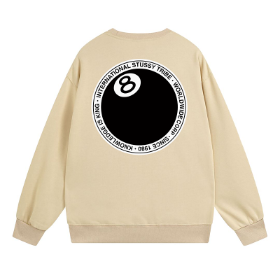 Свитшот Stussy The 8 Billiard Ball With Text Around "Beige" фото № 2