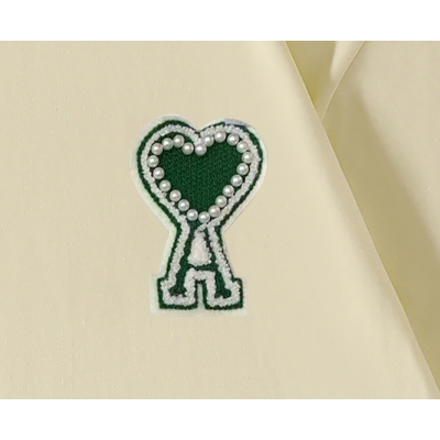 Футболка Amiri With Green Brand Logo "Cream" фото № 5