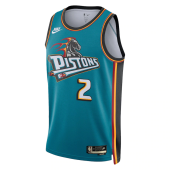 Баскетбольная Джерси Nike Detroit Pistons 22-23 №2 Cade Cunningham "Turquoise"