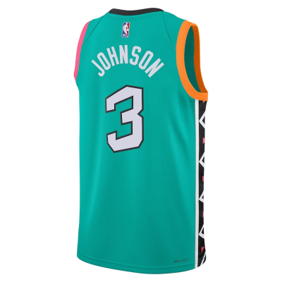 Баскетбольная Джерси Nike San Antonio Spurs 22-23 №3 Keldon Johnson «Turquoise» фото № 2