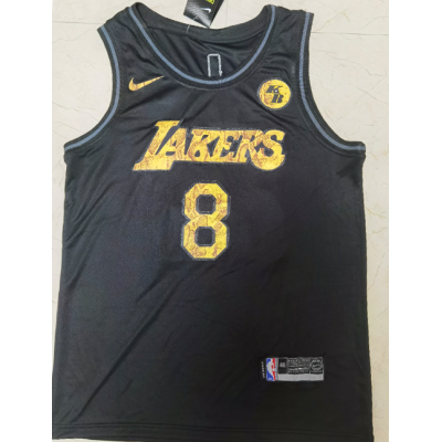 Баскетбольная Джерси Nike X NBA Los Angeles Lakers №8+24 Kobe Bryant "Black" фото № 3