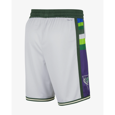 Баскетбольные Шорты Nike Milwaukee Bucks 21-22 "White" фото № 2