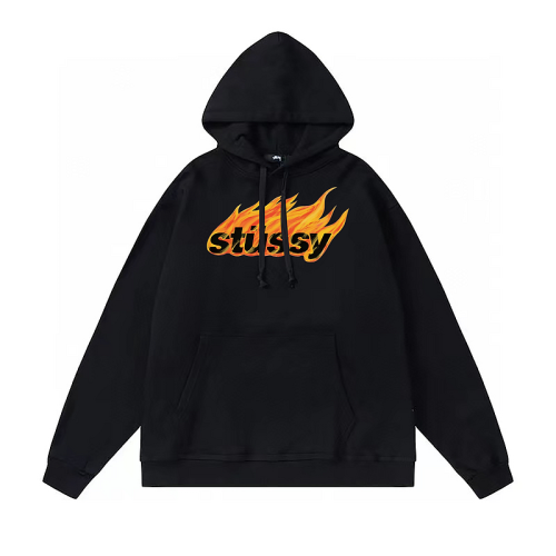 Худи Stussy The Logo Is On Fire "Black"