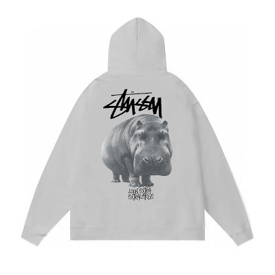 Худи Stussy Hippopotamus "Gray" фото № 2