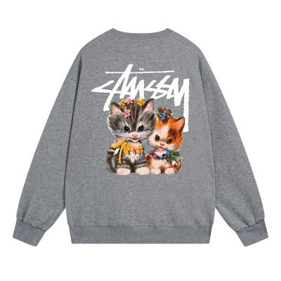 Свитшот Stussy Two Kittens "Dark Gray" фото № 2