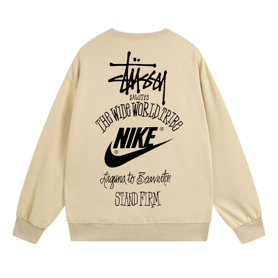 Свитшот Stussy Nike The Wide World Trible "Beige" фото № 2