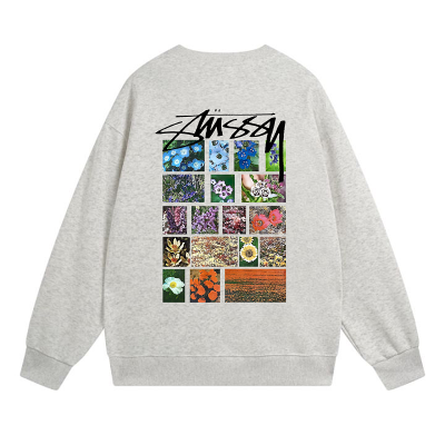 Свитшот Stussy Photos Of Flowers "Light Gray" фото № 2 Свитшот Stussy Photos Of Flowers "Light Gray" фото № 2