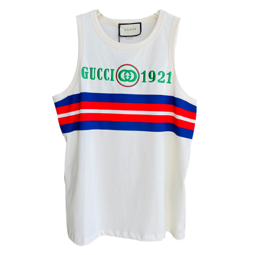 Майка Gucci with Stripes "White"