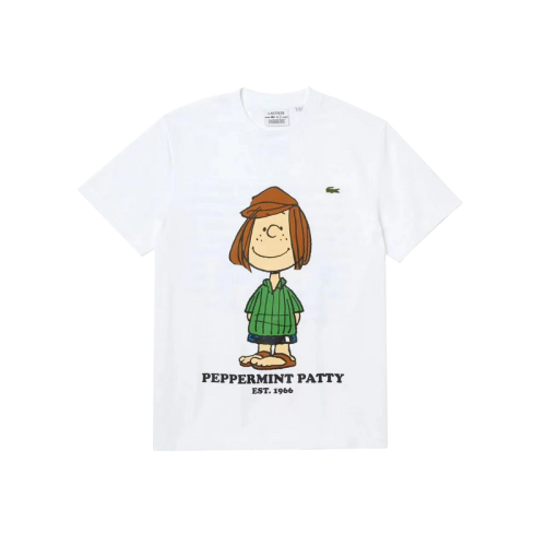 Футболка Lacoste Print of Children and Animals "White"